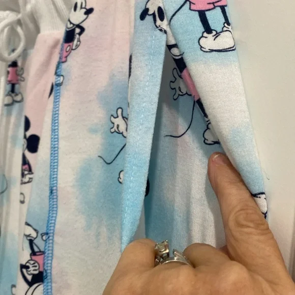 Disney Mickey Mouse  All Over Print Long Sleeve Pajama Sleep/ Lounge Set | XL - Picture 15 of 15